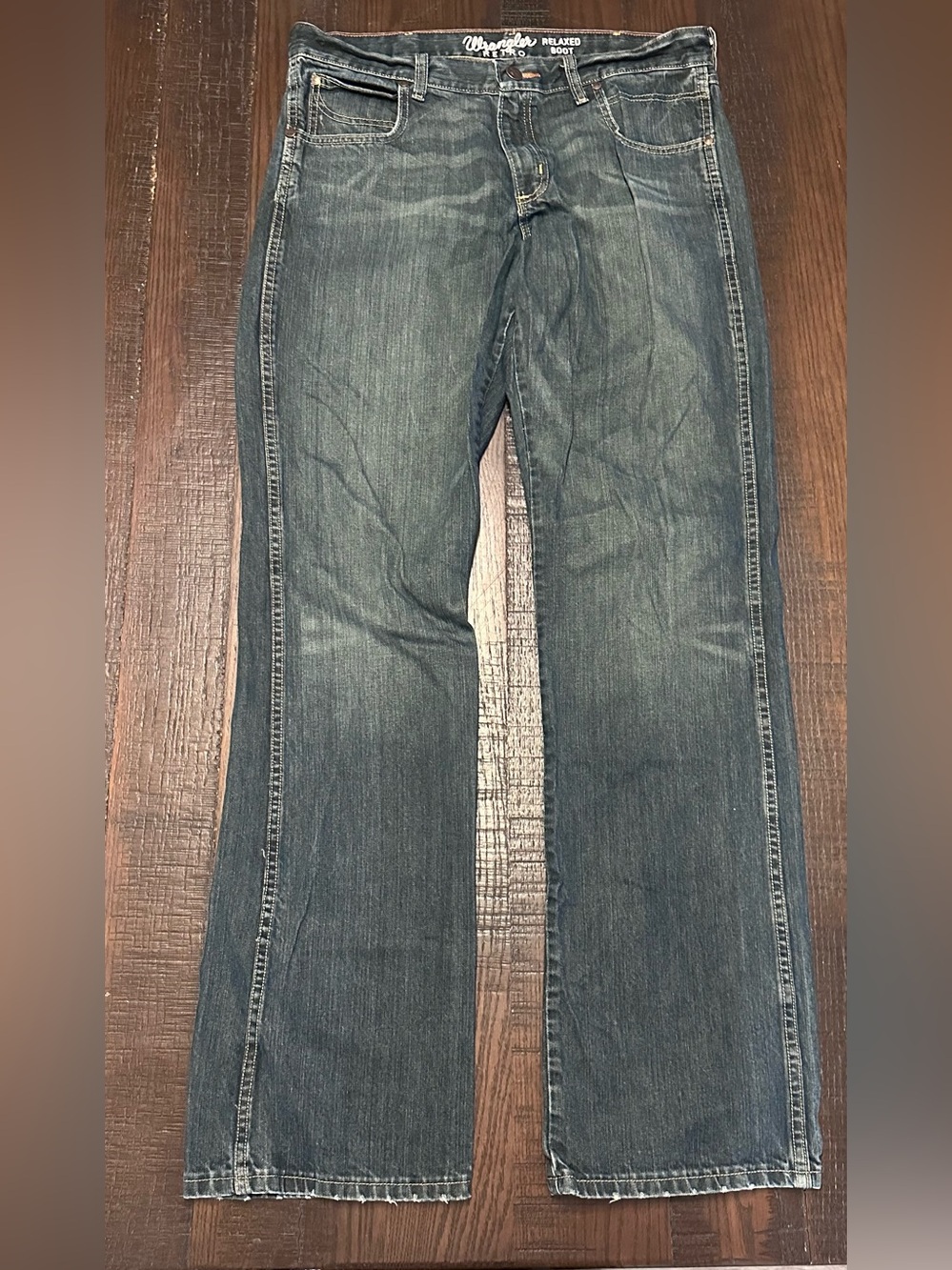 Wrangler Retro Boot Cut Blue Jeans Size 34x36  WRT20WB /  WRA20WB Western Style